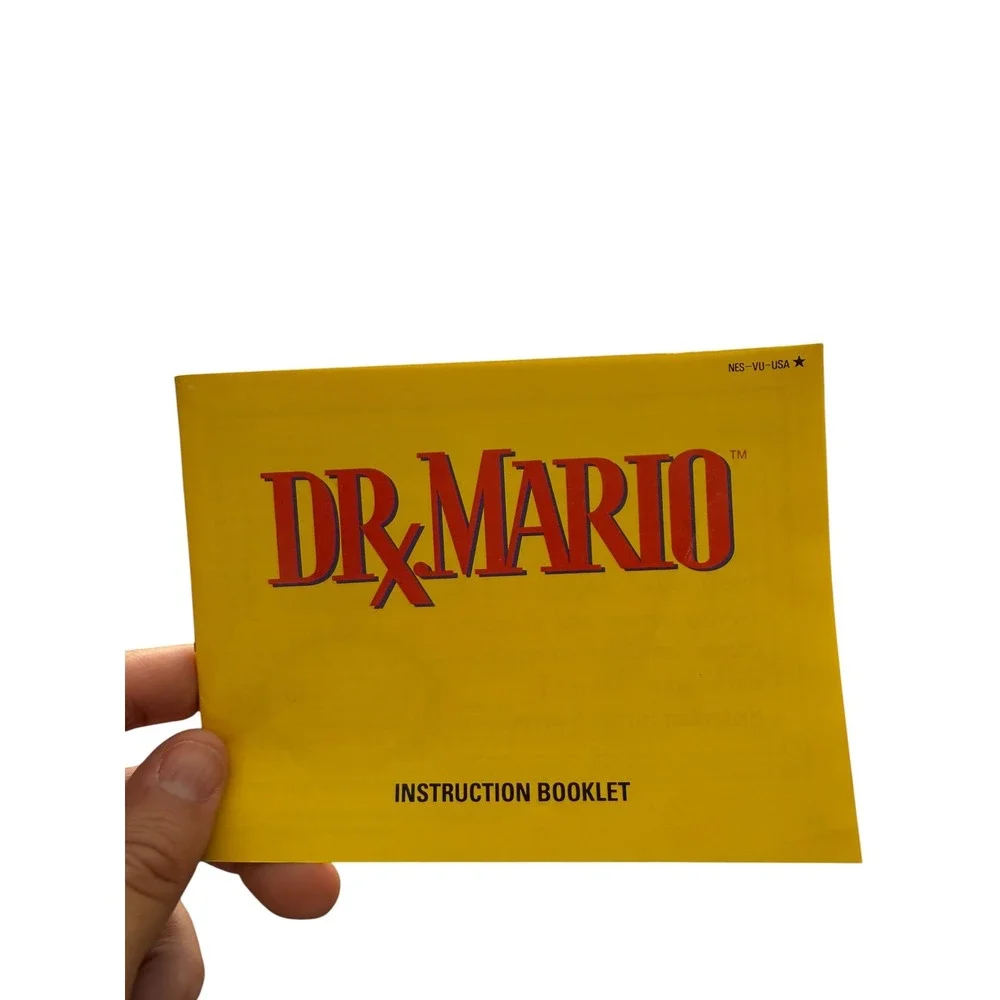 Nintendo NES Dr. Mario Instruction Booklet Manual NES-VU-USA Vintage Original